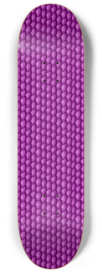 Purple Scales 8-1/4 Skateboard Deck