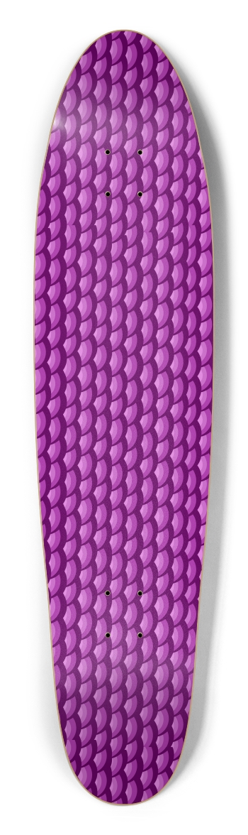 Purple Scales Longboard Shape