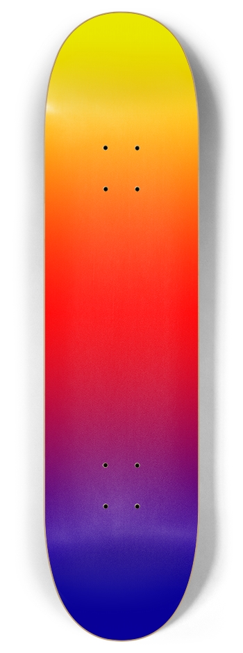 Blue Red Yellow Gradient Background 8 Inch Skateboard Deck