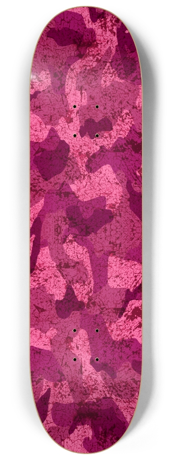 QuietYell Camo 05, Pink 8-1/4 Skateboard Deck