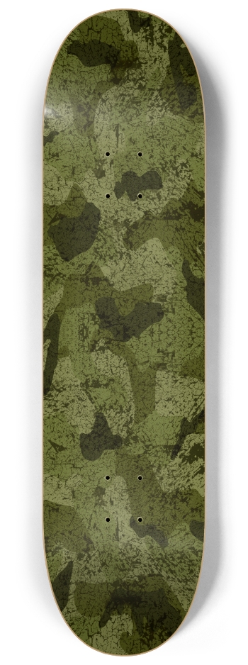 QuietYell Camo 07, Army Green 8-1/4 Skateboard Deck