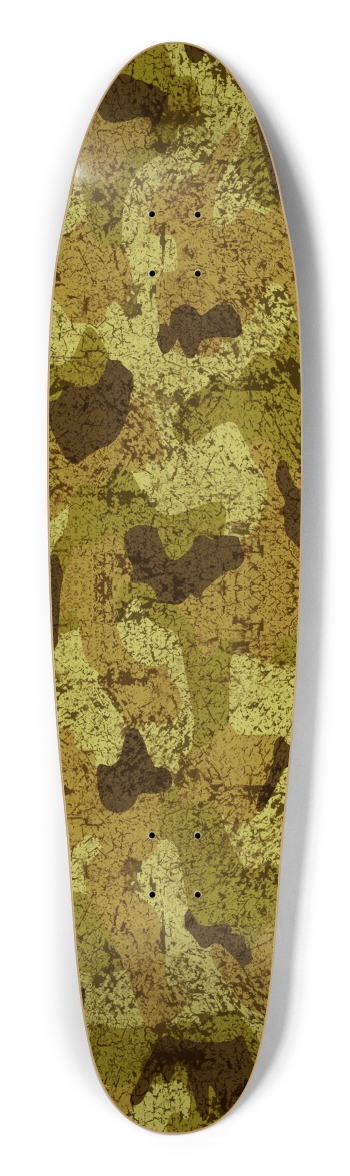 QuietYell Camo 08, Jungle Longboard Shape