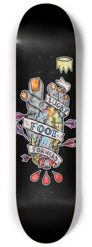 lucky foot 8-1/4 Skateboard Deck