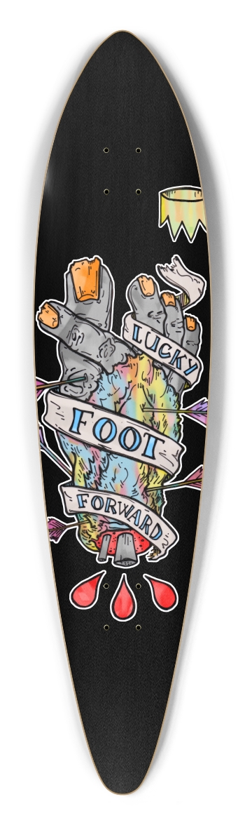 lucky foot Pintail Longboard