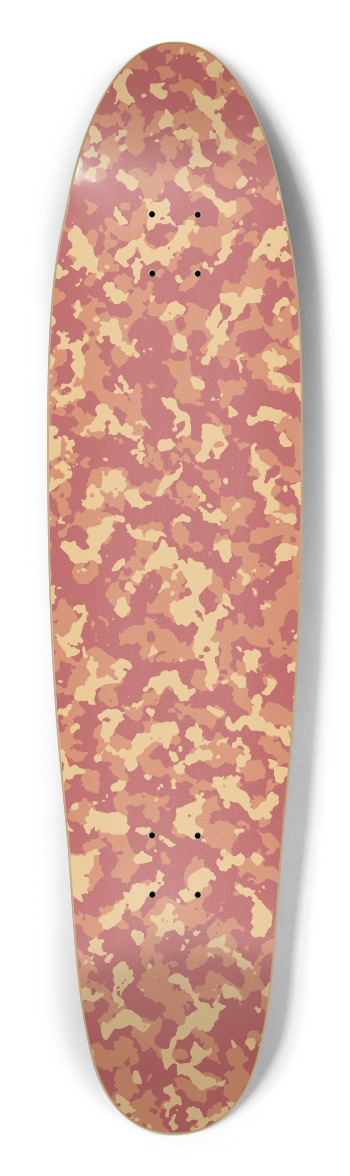 Red Camo Longboard Shape