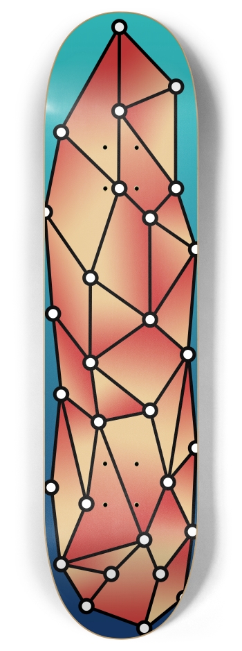 Stained Glass 8 Inch Skateboard Deck