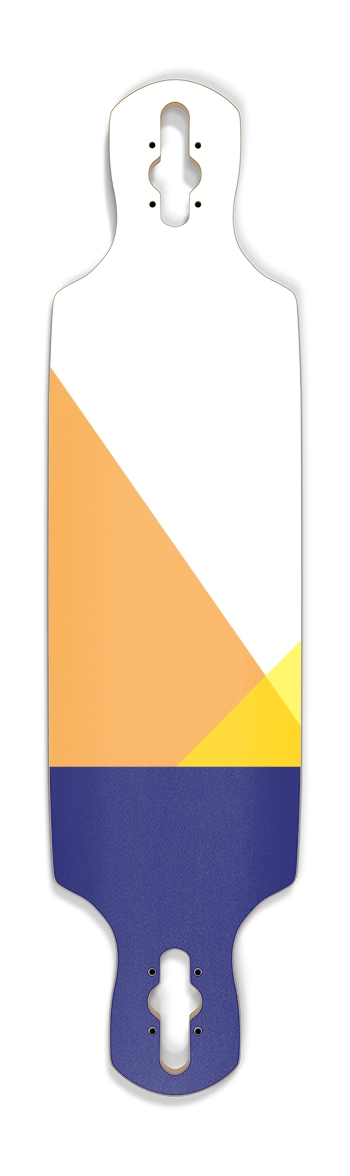 Geometric Mountain Sunset