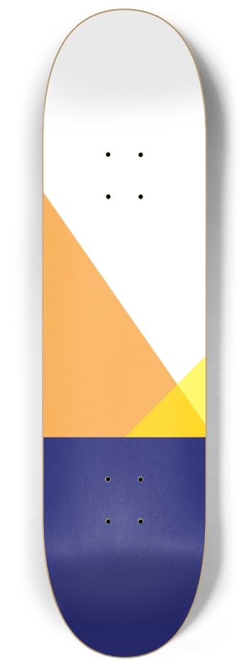 Geometric Mountain Sunset 8-1/4 Skateboard Deck