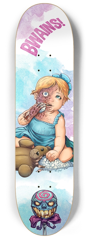 Bwains 8-1/4 Skateboard Deck