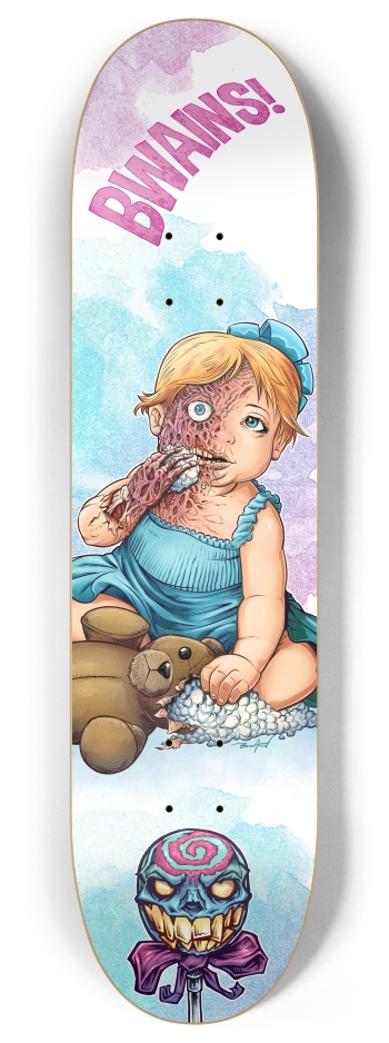 Bwains 8 Inch Skateboard Deck