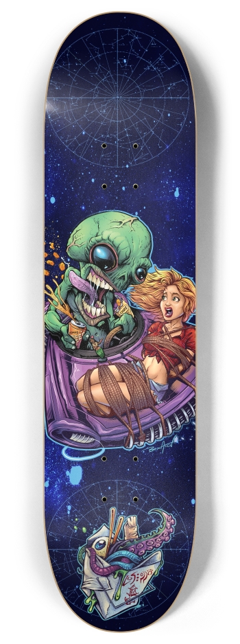 Take Out 8 Inch Skateboard Deck