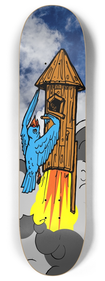 bird rocket 8 Inch Skateboard Deck