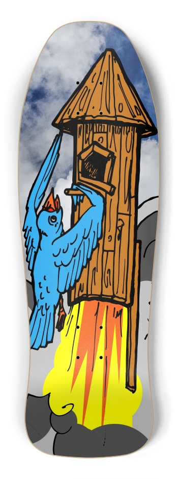 bird rocket Shredder Shape