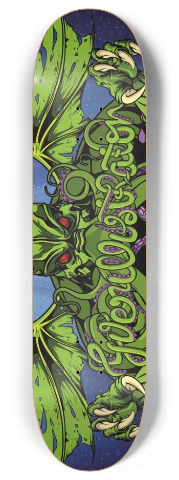 Guerillustrator x Cthulhu 8 Inch Skateboard Deck