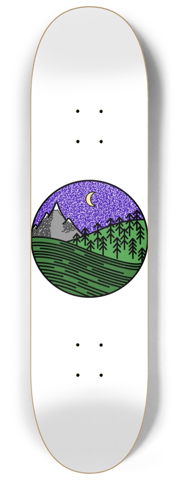 Hills  8-1/4 Skateboard Deck