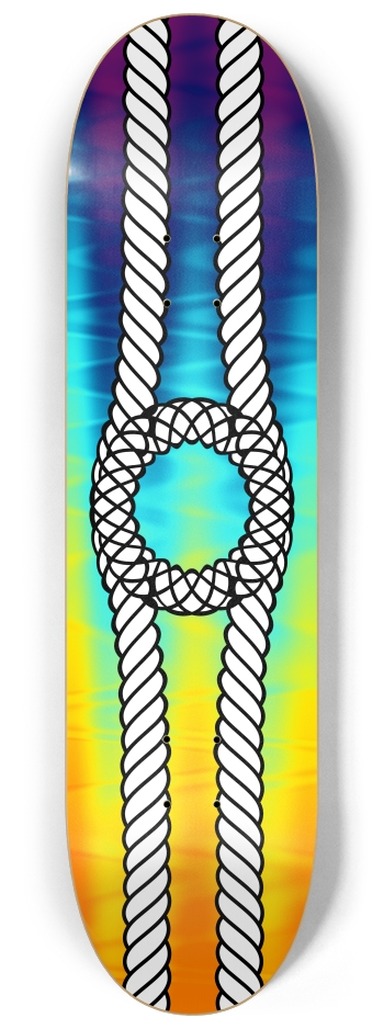 Trippy Rainbow Rope 8-1/4 Skateboard Deck