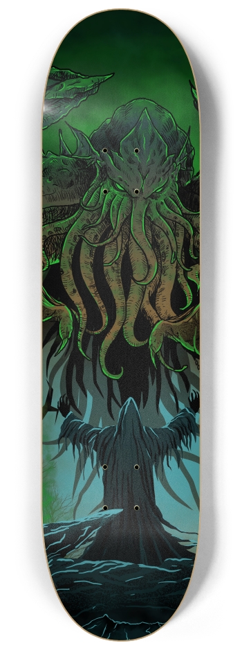 Praise Cthulhu 8-1/4 Skateboard Deck