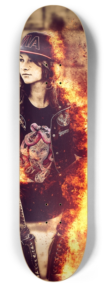 On Fire 8 Inch Skateboard Deck