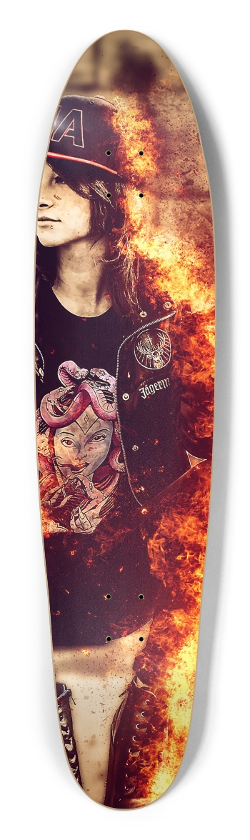 On Fire Longboard Shape