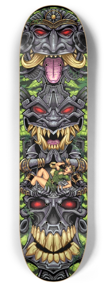 Aztec Totem 8 Inch Skateboard Deck