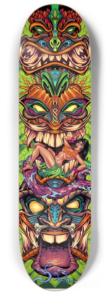Tiki Totem 8-1/4 Skateboard Deck