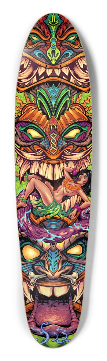 Tiki Totem Longboard Shape