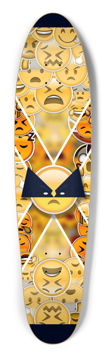 EmojiWolvi Longboard Shape