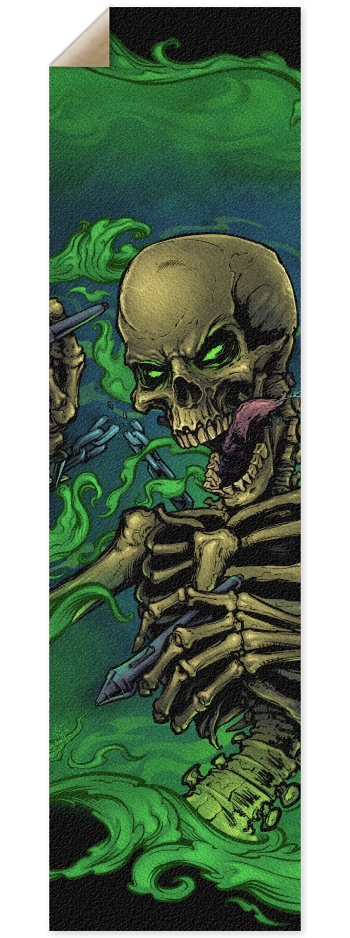 Airbrush Skeleton 9 x 33 Inch Griptape