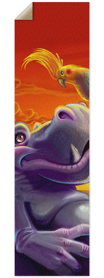 Hippo and Bird 9 x 33 Inch Griptape