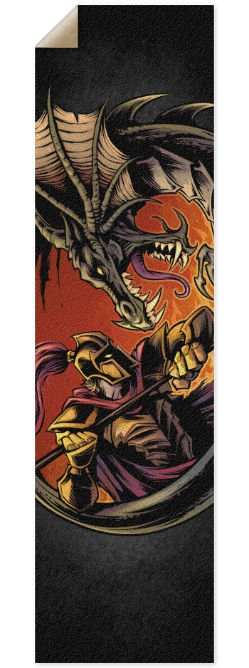 Dragon Knight 9 x 33 Inch Griptape