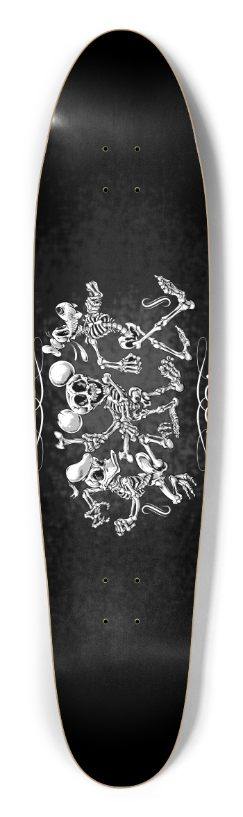 Famous Skeletons Longboard Shape