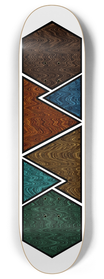 Mountain Lines 8 Inch Skateboard Deck