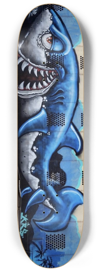 Graffiti Train Collection, Sharky 8-1/4 Skateboard Deck