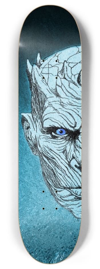 White Walker 8 Inch Skateboard Deck