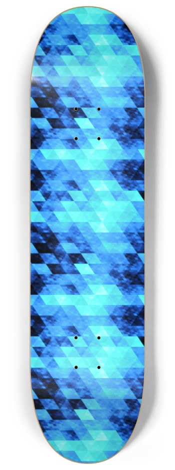 Blue Android Triangles 8-1/4 Skateboard Deck