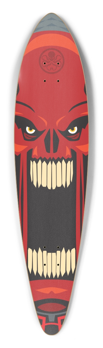 Hero red Pintail Longboard