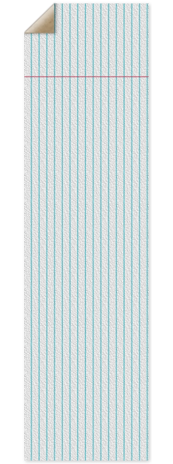 College Rule Margin Nose Horizontal 9 x 33 Inch Griptape