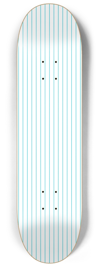 College Rule No Margin Horizontal 8-1/4 Skateboard Deck