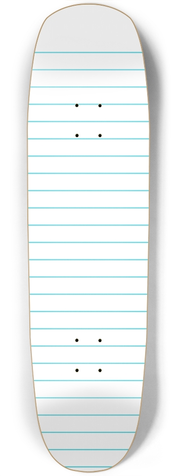 Wide Rule No Margin Square Nose