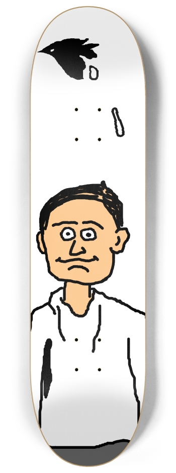 BIRD POOP-TRANSPARENT EVERYTHING 8-1/4 Skateboard Deck