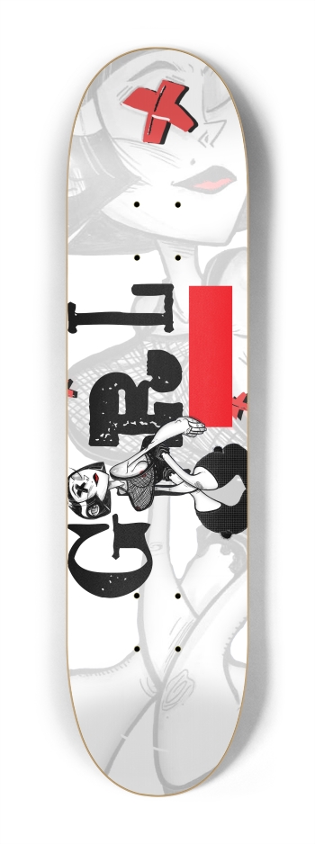 【新品未使用】X-girl VIDEO GIRL SKATEBOARD Girl x Sanrio Breana Geering Tokyo Speed 8.0