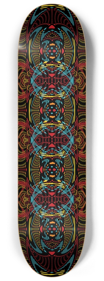 Psychedelic Colors 8-1/4 Skateboard Deck