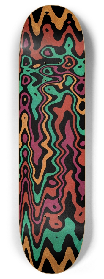 warped lines 8 Inch Skateboard Deck