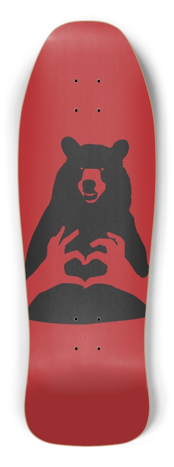 Bear Heart On Shredder Shape