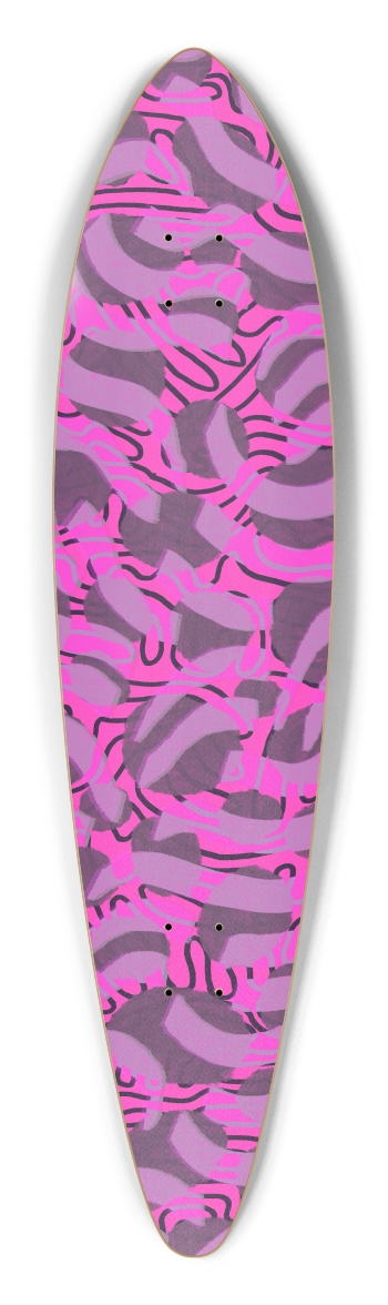Pink Pintail Longboard