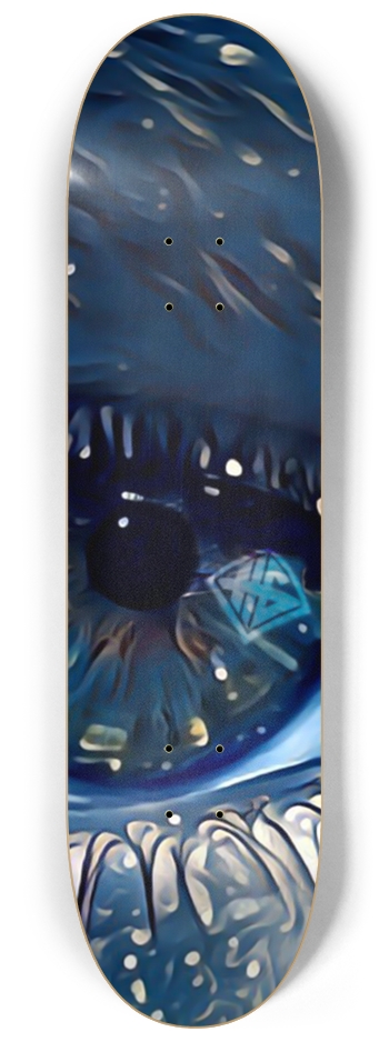 Misty Blue 8-1/4 Skateboard Deck