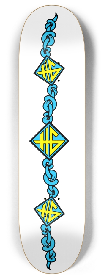 BabyBlue Canary 8 Inch Skateboard Deck