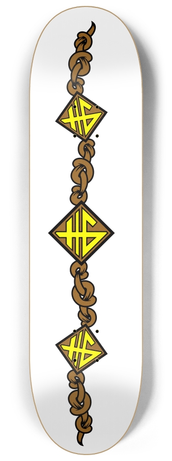 Snow Brown 8-1/4 Skateboard Deck