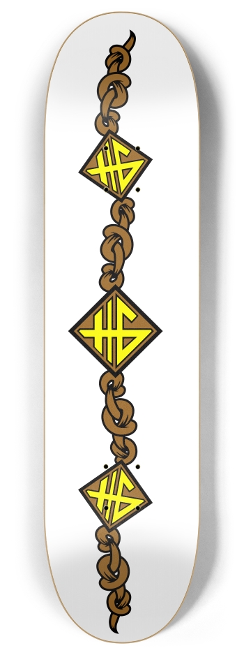 Snow Brown 8 Inch Skateboard Deck