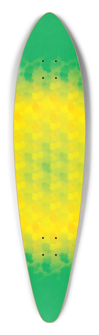 Green Grunge Pintail Longboard